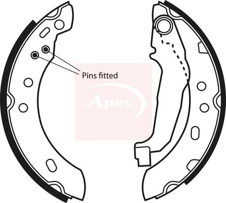 APEC Brake Shoe Set SHU517