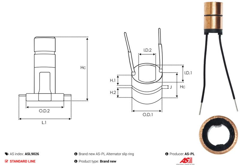 Rõngas, generaator, AS-PL ASL9026