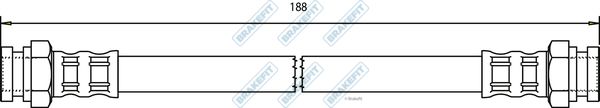 APEC Brake Hose BHO4144