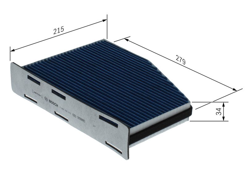 BOSCH 0 986 628 615 Filter, cabin air