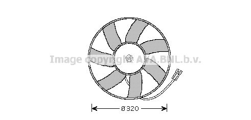 PRASCO ventilátor, motorhűtés OL7522