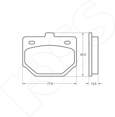 1-GNC R-174 - Brake Pad Set, disc brake