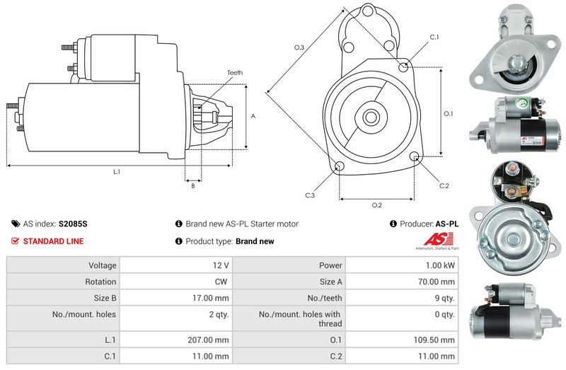 AS-PL S2085S Starter