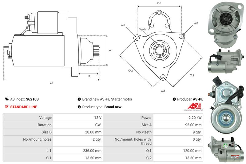 AS-PL S6216S Starter