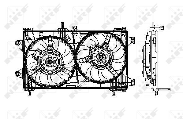 NRF 47802 Fan, engine cooling