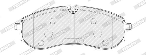 FERODO FVR5460 Brake Pad Set, disc brake