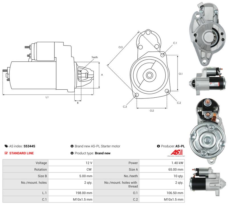 Starter, AS-PL S5344S