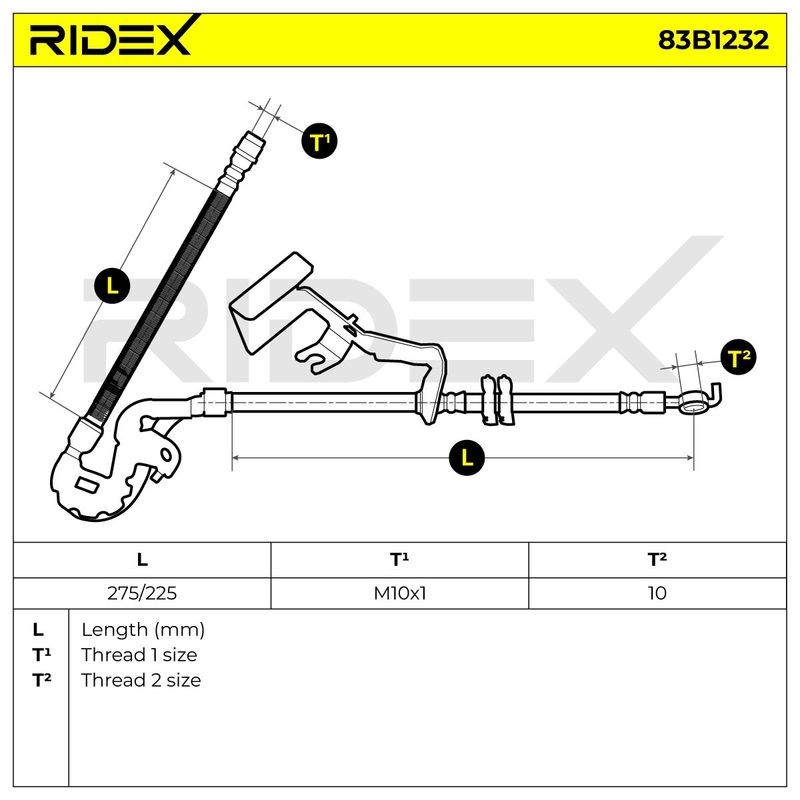 спирачен маркуч RIDEX