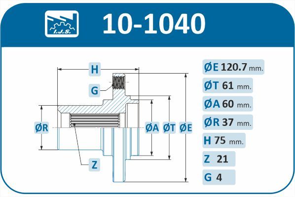 Маточина колеса, Ijs 10-1040