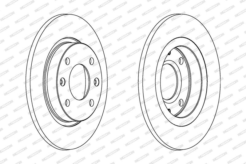 FERODO Disque de frein DDF059