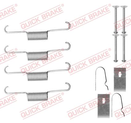 Комплект приладдя, колодка стоянкового гальма, Quick Brake 105-0884