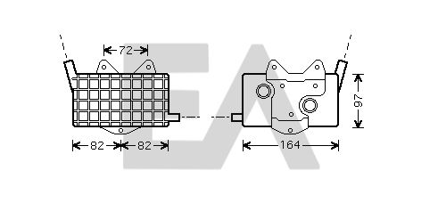 EACLIMA 37G50009 Oil Cooler, engine oil