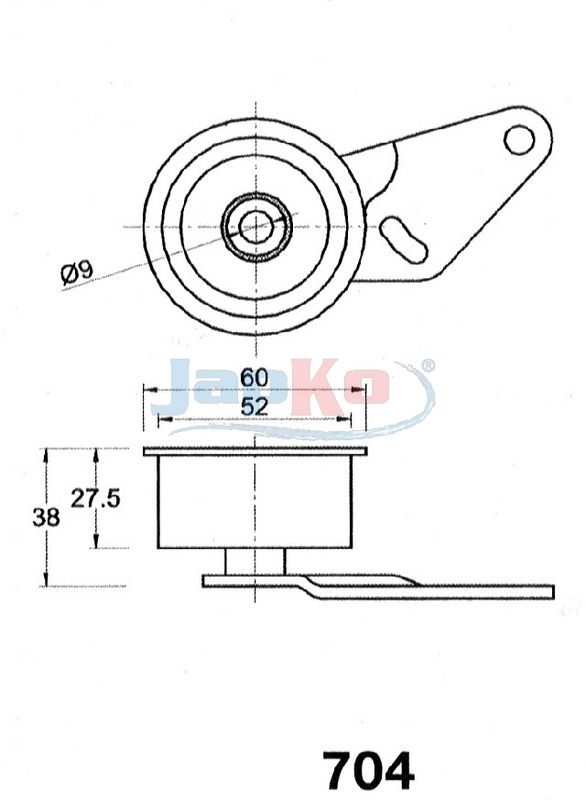 JAPKO 45704 Tensioner, timing belt