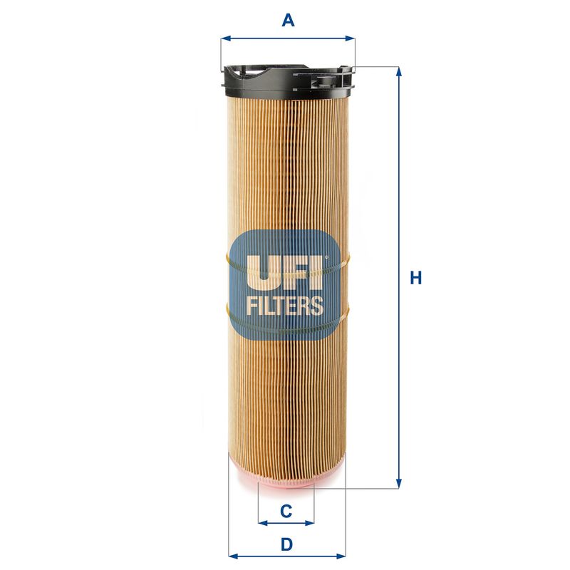 Повітряний фільтр, Ufi 27.B12.00