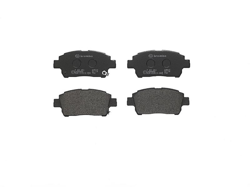 комплект спирачно феродо, дискови спирачки BREMBO