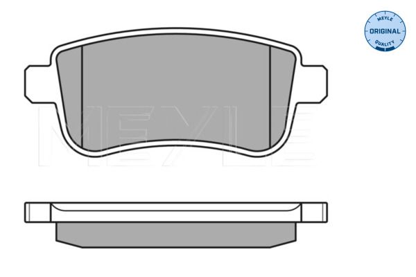 MEYLE 025 248 2015 Brake Pad Set, disc brake