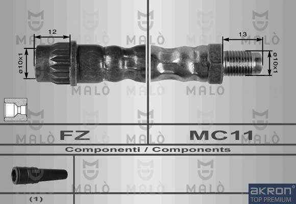 AKRON-MALÒ 8566 - Brake Hose