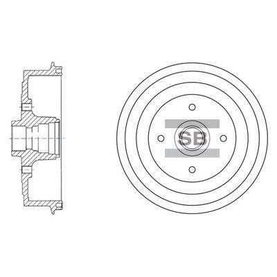 Гальмівний барабан, Hi-Q SD3036