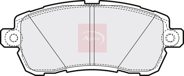 APEC Brake Pad Set, disc brake PAD2164