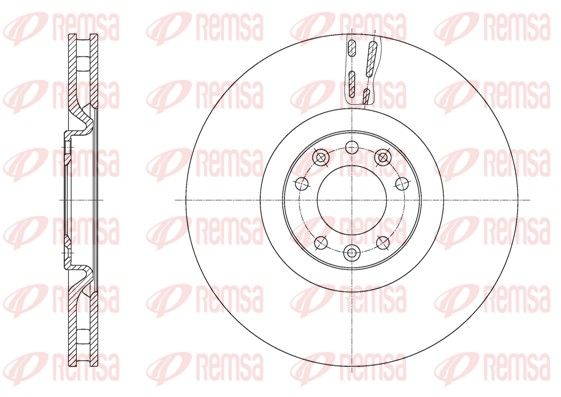 REMSA 61629.10 Brake Disc