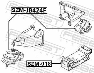 FEBEST SZM-JB424F Mounting, engine