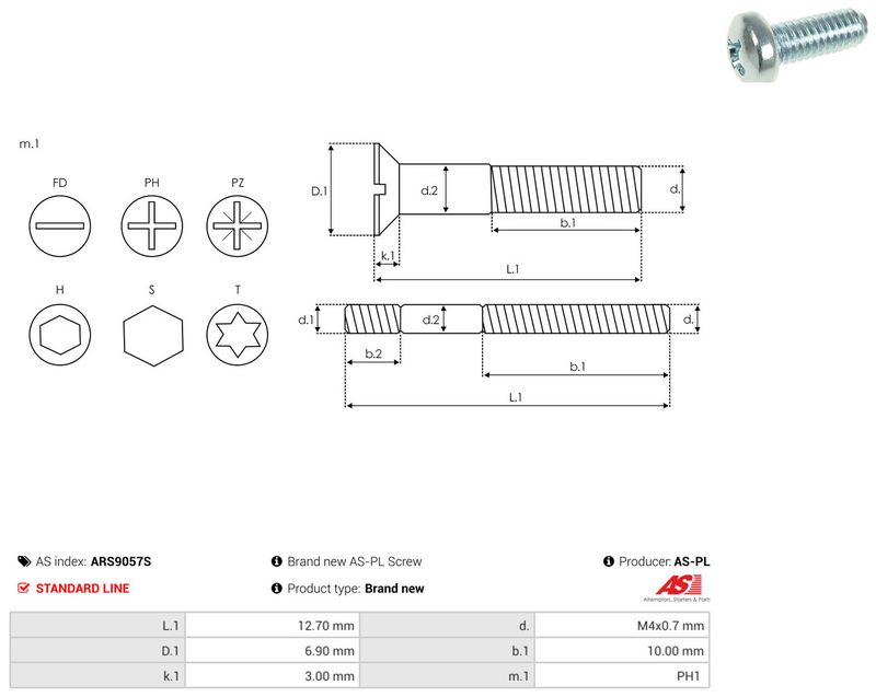 AS-PL ARS9057S Repair Set, alternator