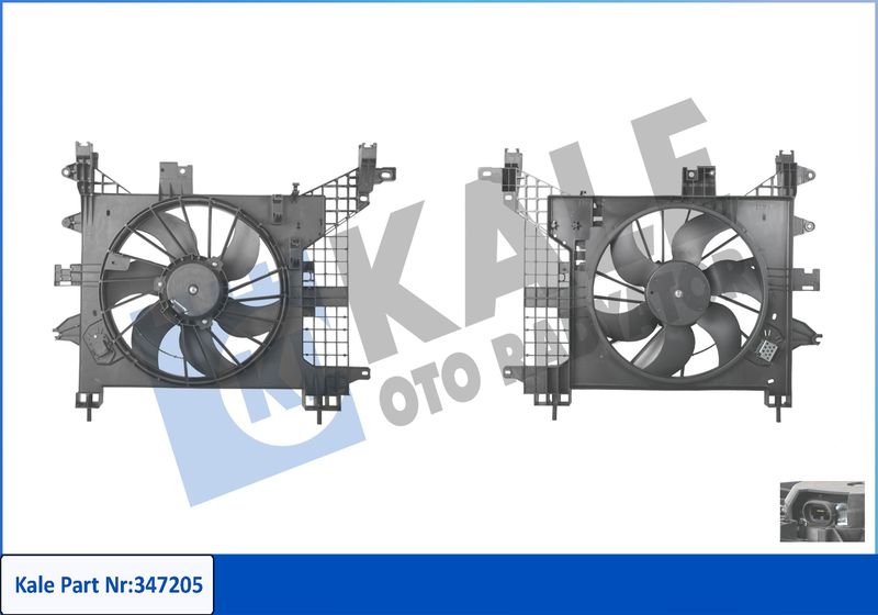 Вентилятор, система охолодження двигуна, Kale Oto Radyatör 347205