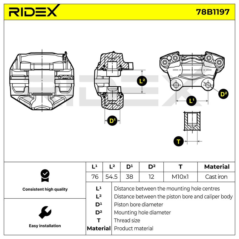 спирачен апарат RIDEX