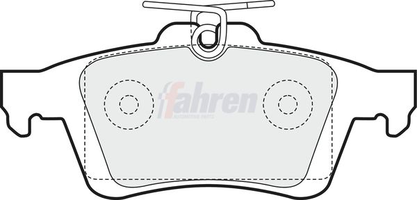 Fahren Brake Pad Set, disc brake FBP3202