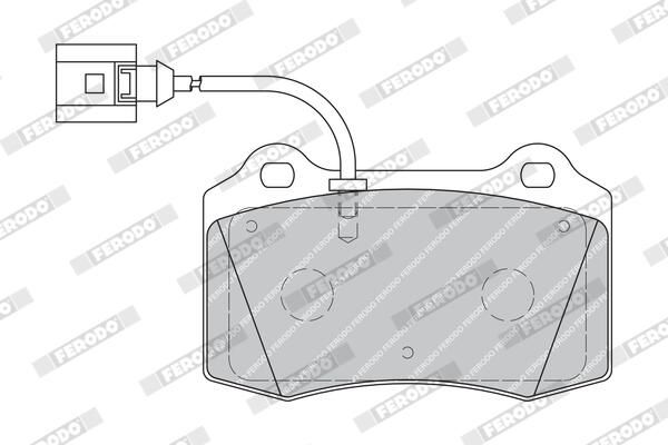 FERODO FDB1896 Brake Pad Set, disc brake