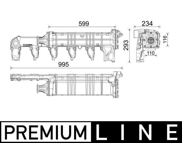 Product Image - Koeler, uitlaatterugvoering - CE37000P - MAHLE