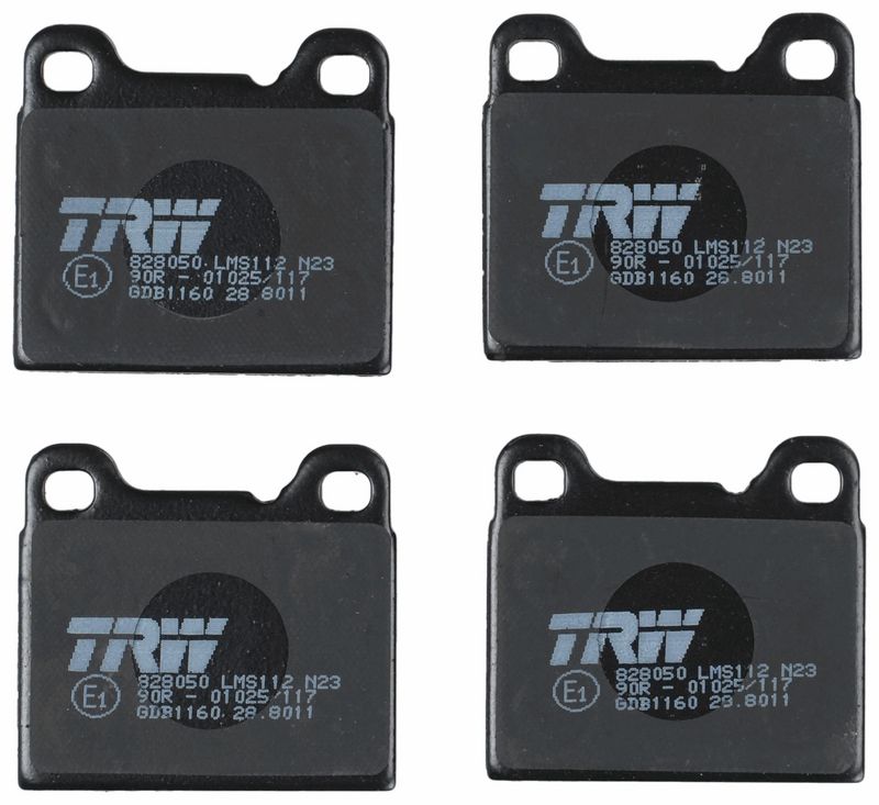 TRW GDB1160 Brake Pad Set, disc brake
