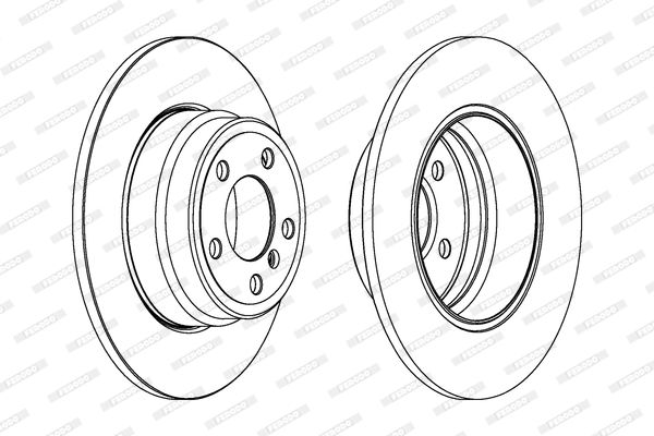 FERODO DDF1255C-1 Brake Disc