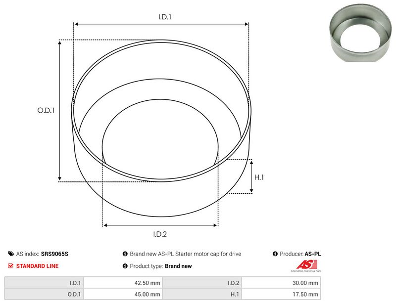 AS-PL SRS9065S Repair Kit, starter