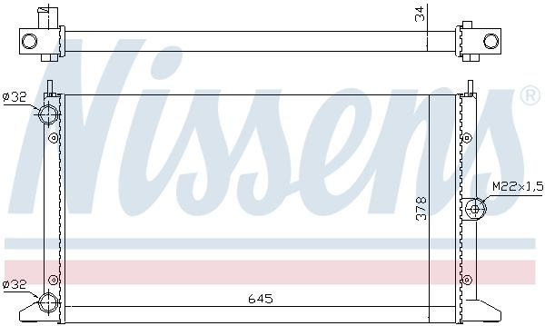 NISSENS 67305 Radiator, engine cooling