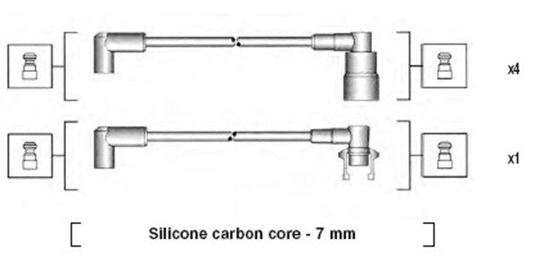 MAGNETI MARELLI gyújtókábelkészlet 941215070792