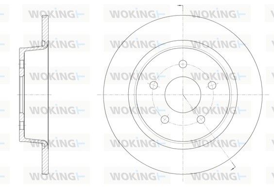 Гальмівний диск, Woking D61459.00