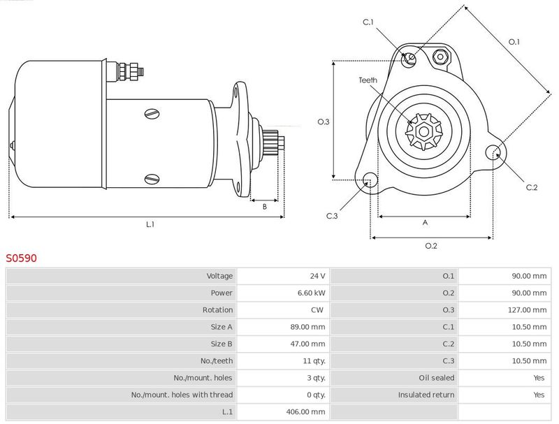 AS-PL S0590 Starter