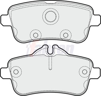 Fahren Brake Pad Set, disc brake FBP3726