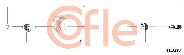 Тросовий привод, коробка передач, Cofle 11.3298