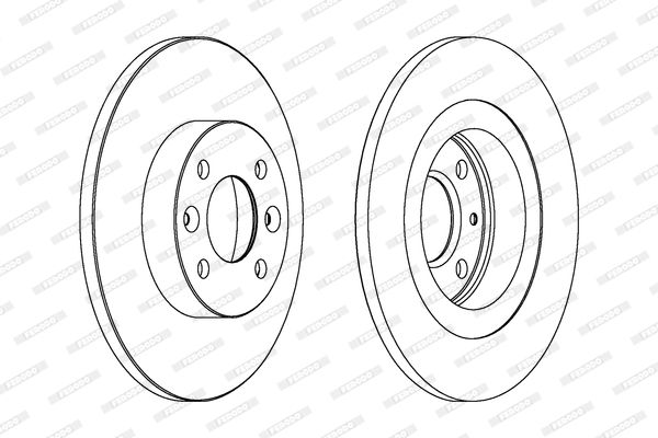 Гальмівний диск, Ferodo DDF1502C