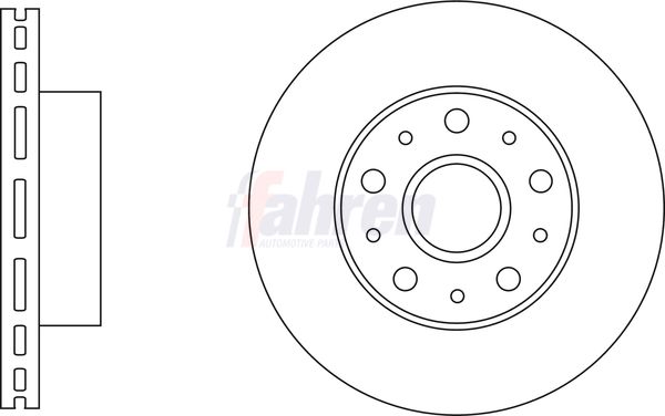 Fahren Brake Disc FBD6857