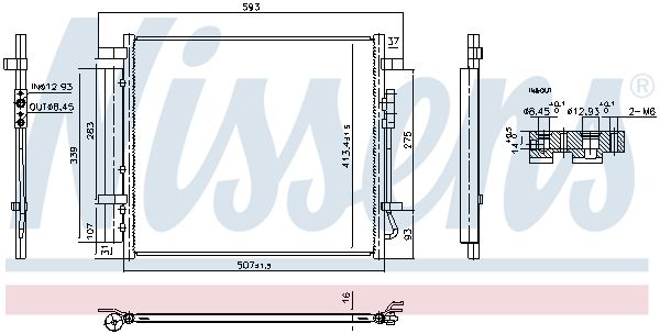 NISSENS Condensor, airconditioning 941016