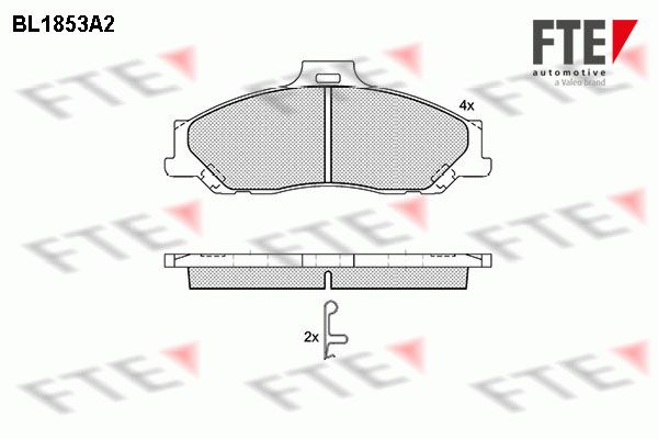 FTE fékbetétkészlet, tárcsafék 9010428