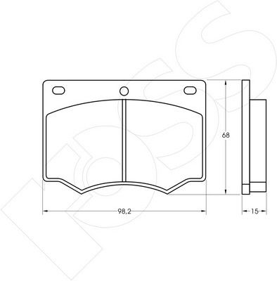 1-GNC R-169 - Brake Pad Set, disc brake