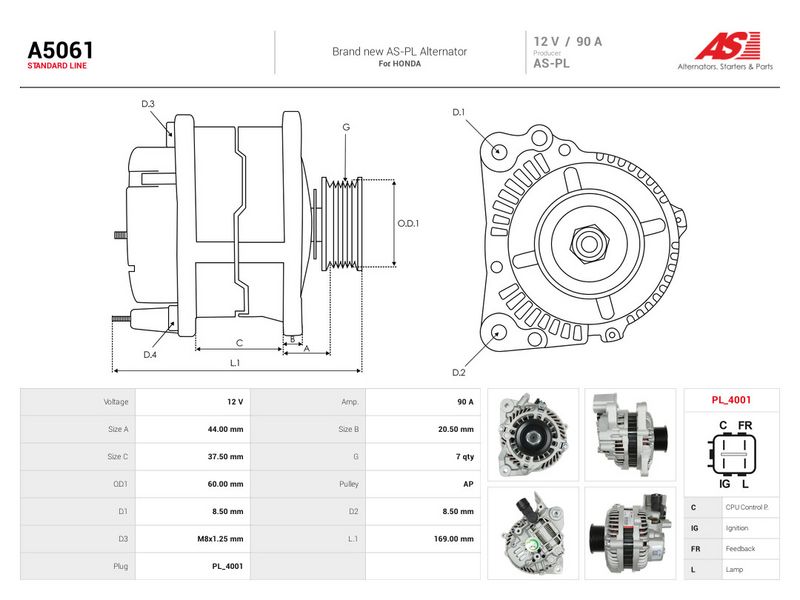 Generaator, AS-PL A5061