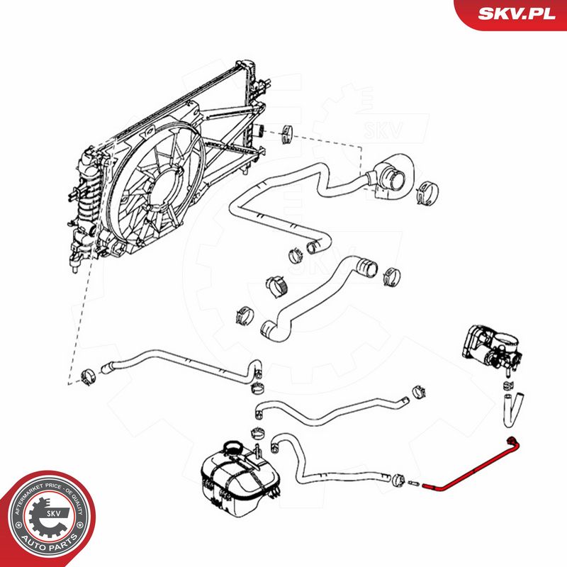 ESEN SKV 43SKV726 Radiator Hose