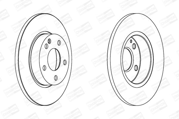 Гальмівний диск, Champion 562309