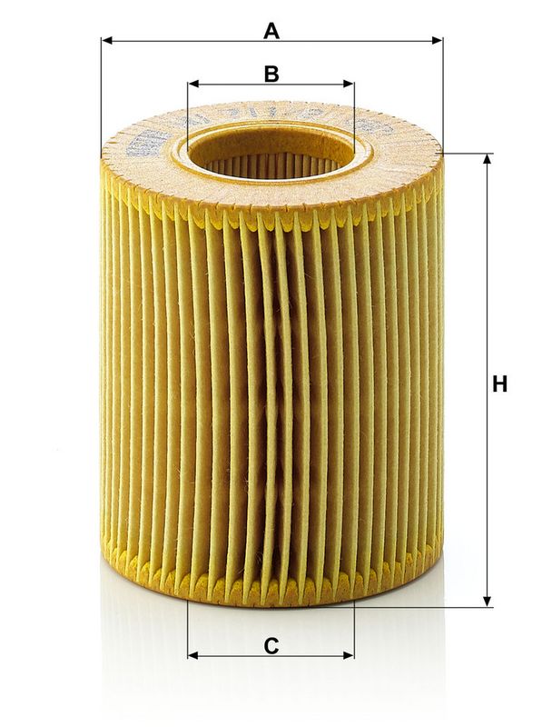 Õlifilter, MANN-FILTER HU 711, 2 x