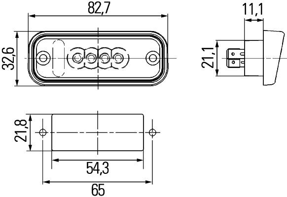 Ліхтар номерного знака, Hella 2KA010278-311